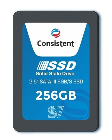 Consistent 2.5" 256GB SSD with SATA III Interface, 6Gb/s Read/Write Speed Upto - 552/500 MB/s, 5 Years Warranty